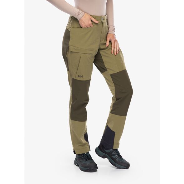 Spodnie trekkingowe damskie Helly Hansen Verglas Tur Pant 2.0 - terrain green rozmiar: m