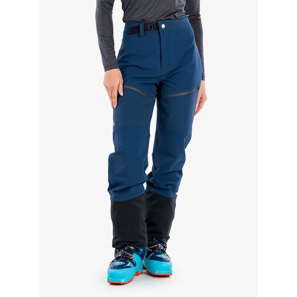 Spodnie skiturowe damskie Fjallraven Bergtagen Touring Trousers - blue rozmiar: l