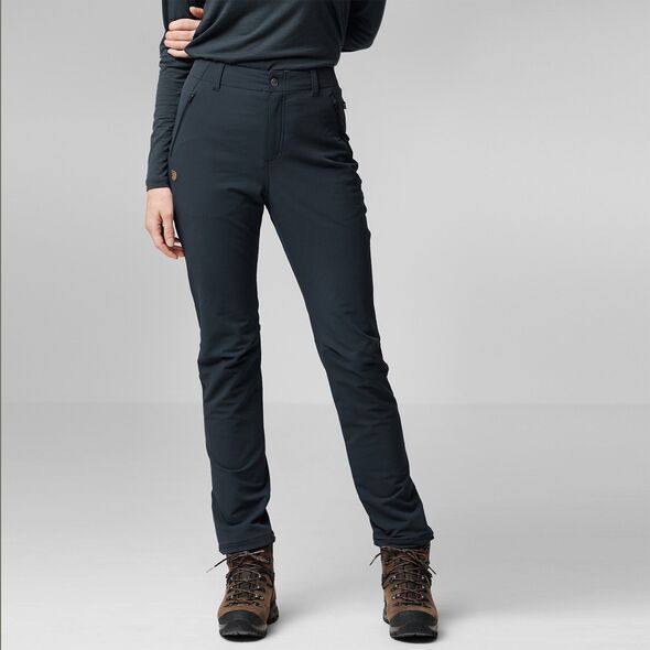 Spodnie damskie Fjallraven Abisko Winter Stretch Trousers W - dark navy rozmiar: s