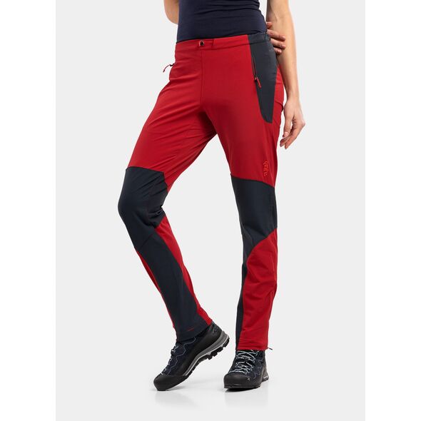 Spodnie softshell damskie Rab Torque Pants - crimson rozmiar: xs