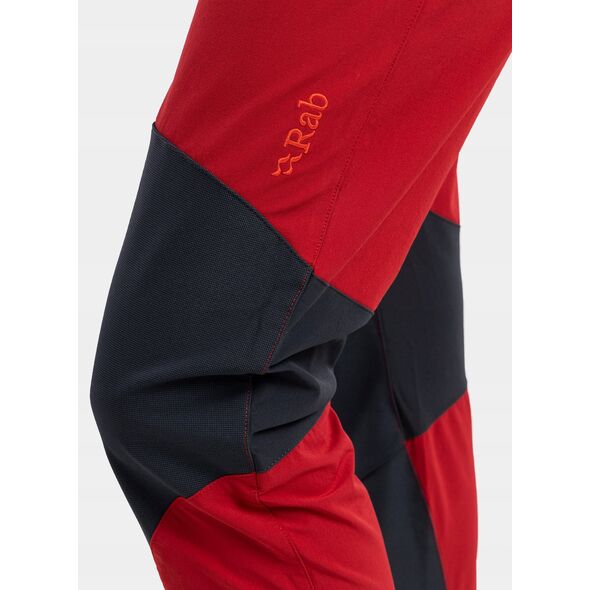 Spodnie softshell damskie Rab Torque Pants - crimson rozmiar: xs
