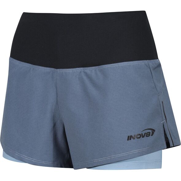 Γυναικείο σορτς για τρέξιμο Inov-8 Trailfly Ultra 3 2in1 Short - slate/blue grey μέγεθος: m