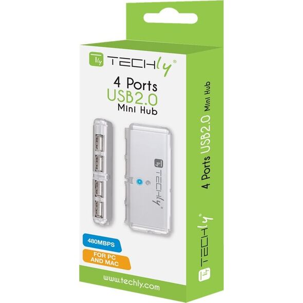 HUB USB Techly 4x USB-A 2.0 (IUSB2-HUB599TY)