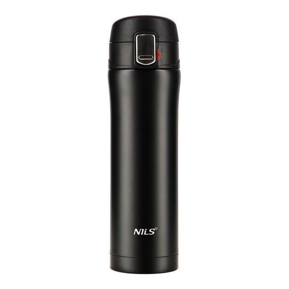 Nils Extreme Kubek termiczny turystyczny Nils NCB10 termos stal nierdzewna czarny 430ml