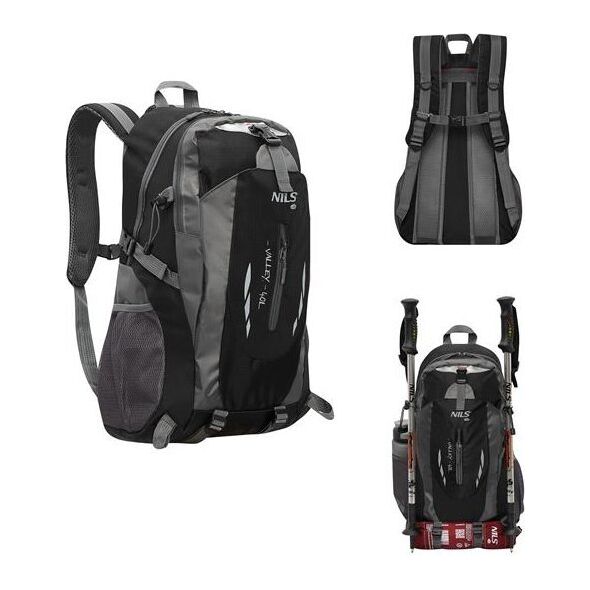 Plecak turystyczny Nils Extreme NILS NC1749 PLECAK TURYSTYCZNY CZARNY VALLEY 40L