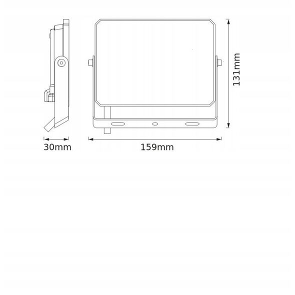 LED spotlight OSRAM LUX, IP65, 30W, 4000K, 2700lm, black