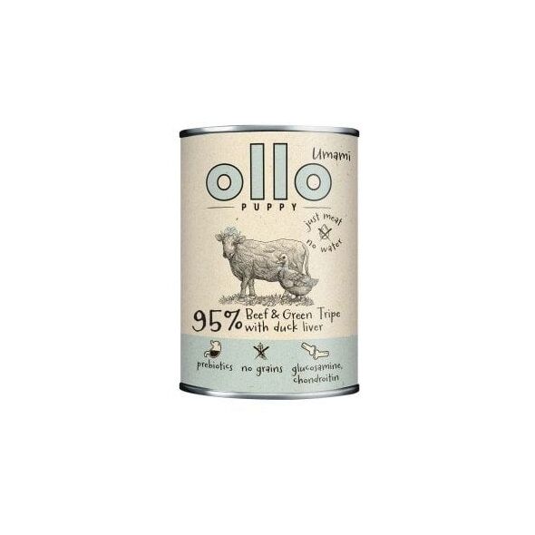 Ollo Puppy Umami Woł. żwacze z Kaczą Wątrobą 850g