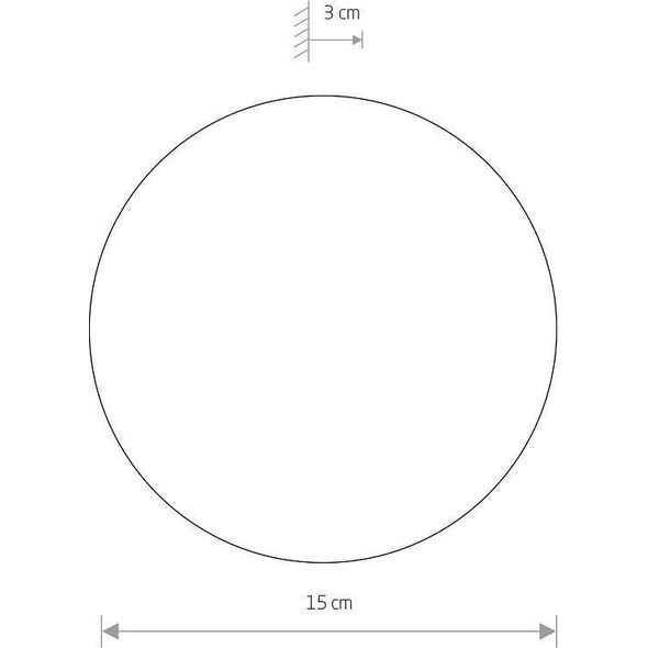 Kinkiet Nowodvorski Biały kinkiet sypialniany Ring 7637 LED 7W 3000K metalowa lampa