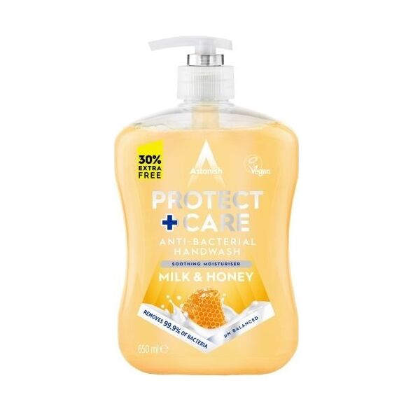 Astonish ASTONISH Mydło antybakteryjne w płynie 650ml HANDWASH MILK&HONEY
