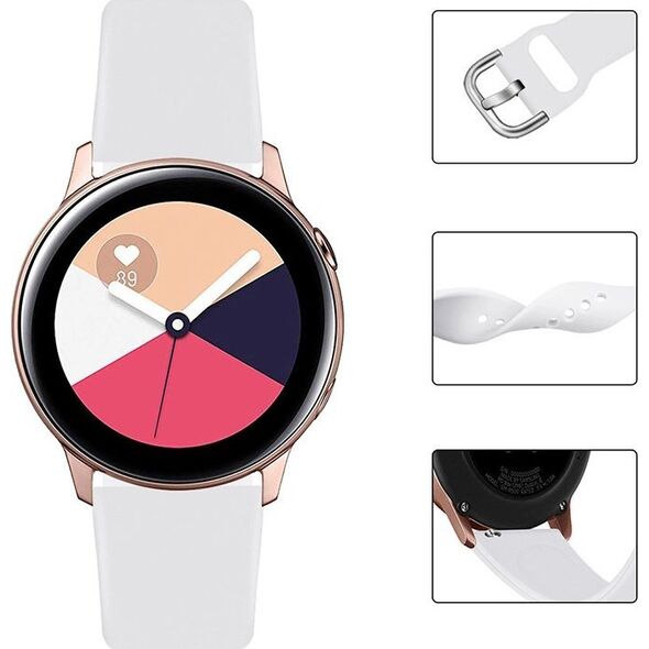 Hurtel Silicone Strap TYS opaska do smartwatcha zegarka uniwersalna 20mm szary