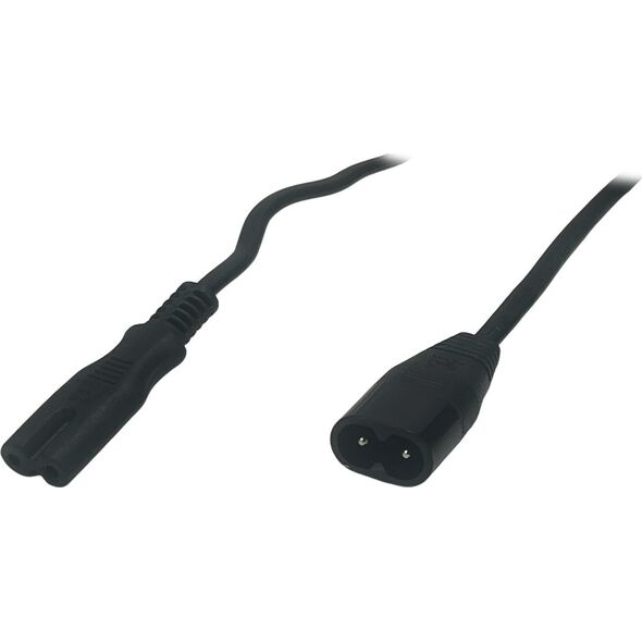 POSAC-C7C8BK30: POS AC cable C7-CX23[2,5A]-C8-CXC8[2,5A] H03VVH2-F2G0,75 L=3000 black
