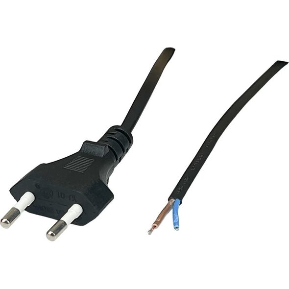 POSAC-CEE7/16BK30: POS AC cable CEE7/16-YJ01[2,5A]-tinned ends H03VVH2-F2G0,75 L=3000 black