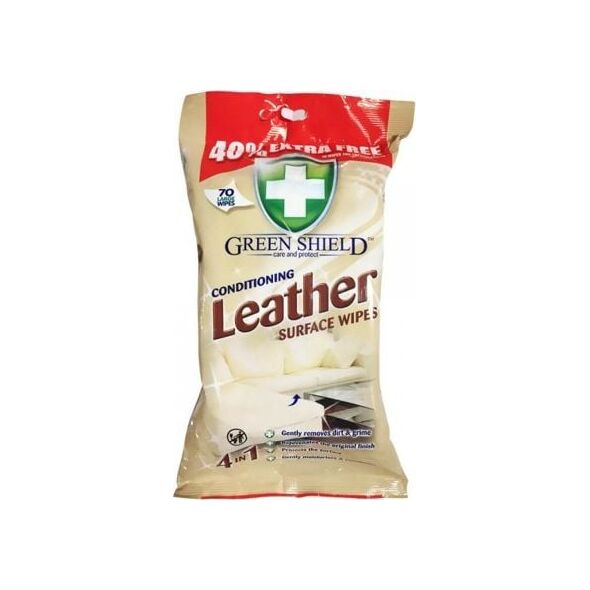 Green Shield Chusteczki nawilżane Green Shield Leather 70 sztuk uniwersalny