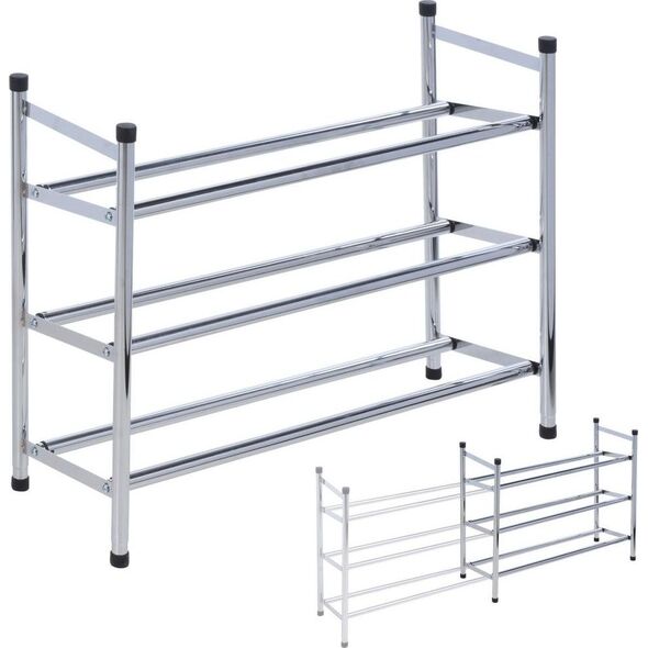 Storage Solutions Regał szafka organizer stojak na buty 3 poziomy uniwersalny