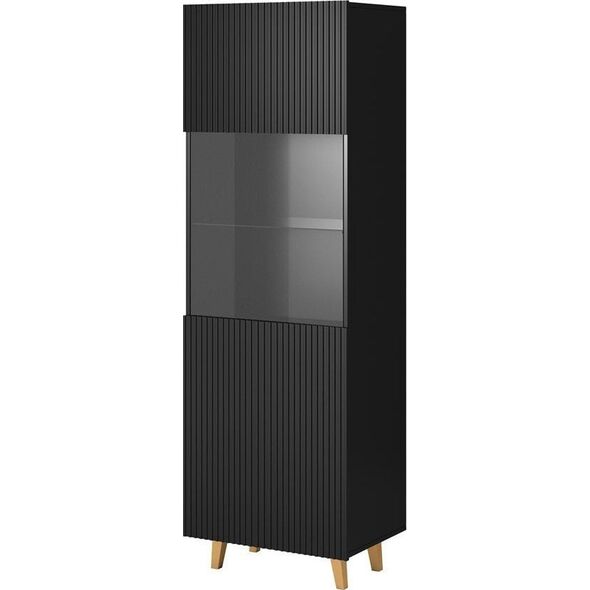 Cama Meble Witryna PAFOS 60x40x182 czarny mat