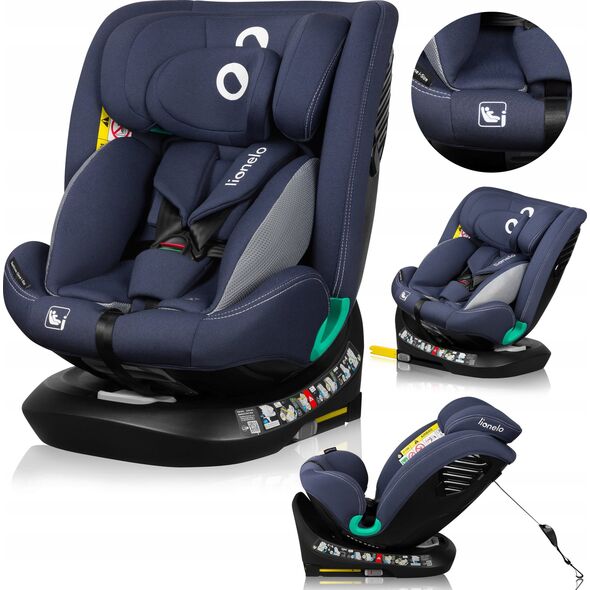 Fotelik samochodowy Lionelo Fotelik samochodowy Bastiaan One I-Size 40-150 cm blue navy Lionelo