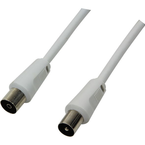 Kabel LogiLink Antenowe 2.5m biały (CA1061)