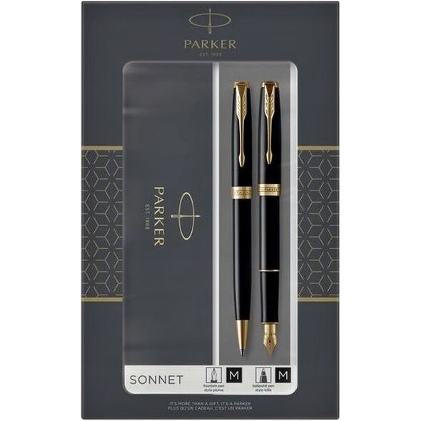 Parker Długopis DuoSet Sonnet Black Lacquer