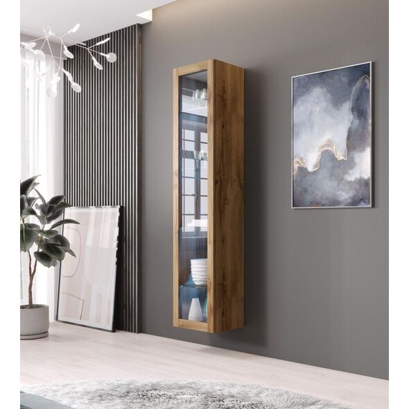 Cama Meble Witryna VIGO szkło'180' 180/40/30 dąb wotan