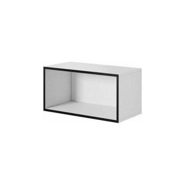 Cama Meble Regał ROCO RO4 75/37/37 biały/ czarny