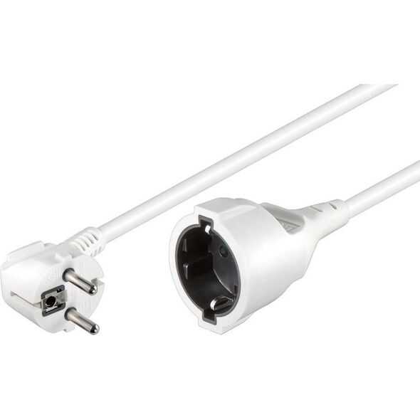 MicroConnect Schuko (M/F), 2m, biały (PE140200W)