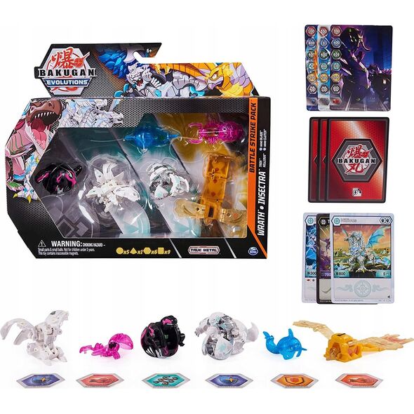 Spin Master Spin Master Bakugan Evolutions Battle Strike 6 Pack Skill Game (Includes 3 Bakugan Balls, 2 Nanogan and 1 Geogan)