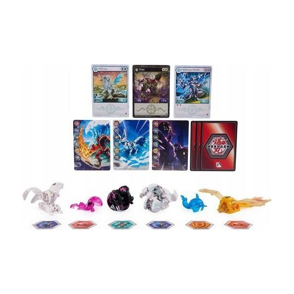 Spin Master Spin Master Bakugan Evolutions Battle Strike 6 Pack Skill Game (Includes 3 Bakugan Balls, 2 Nanogan and 1 Geogan)