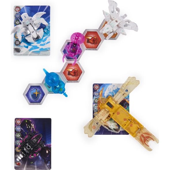 Spin Master Spin Master Bakugan Evolutions Battle Strike 6 Pack Skill Game (Includes 3 Bakugan Balls, 2 Nanogan and 1 Geogan)