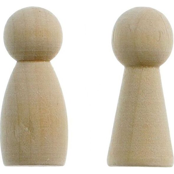 Titanum Dekoracje drewniane pionki postać 42mm 4szt