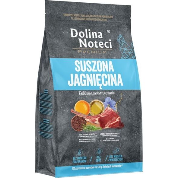 Dolina Noteci Premium Karma suszona dla kotów wszystkich ras jagniecina 2 kg