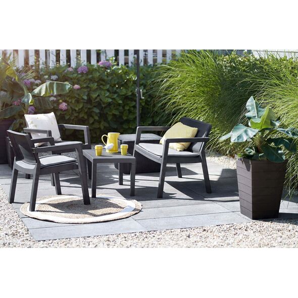 Σετ επίπλων κήπου Keter Emily Patio Set γκρι 29209500939