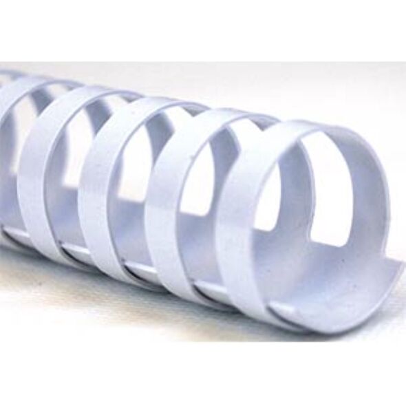 Σπιράλ για βιβλιοδεσία 28.5 mm, λευκό (50 τεμ.)