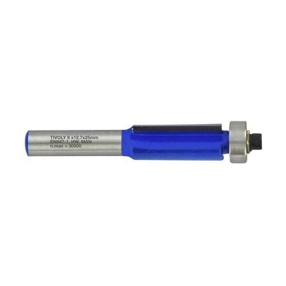 Κοπτικό φινιρίσματος με ρουλεμάν, 12.7x25 mm, στέλεχος 8mm