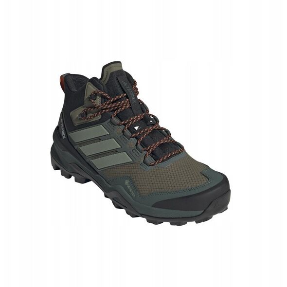 Υψηλά παπούτσια πεζοπορίας adidas TERREX Skychaser Mid GTX - olistr/silgrn/cblack