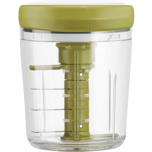Tefal K16441 Jamie Oliver Chop & Shaker | χωρίς ρεύμα | Χωρητικότητα: 450 ml | Πολυκόπτης | Πολυκόπτης για λαχανικά, φρούτα, κρεμμύδια, ξηρούς καρπούς, σκόρδο | λευκό/πράσινο