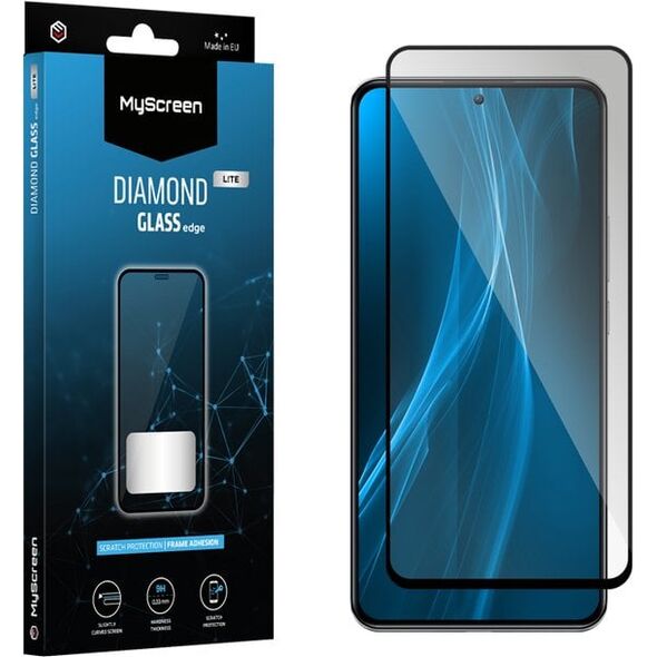 Tempered glass for slightly rounded screens DIAMOND GLASS LITE edge FULL GLUE για το Realme C73