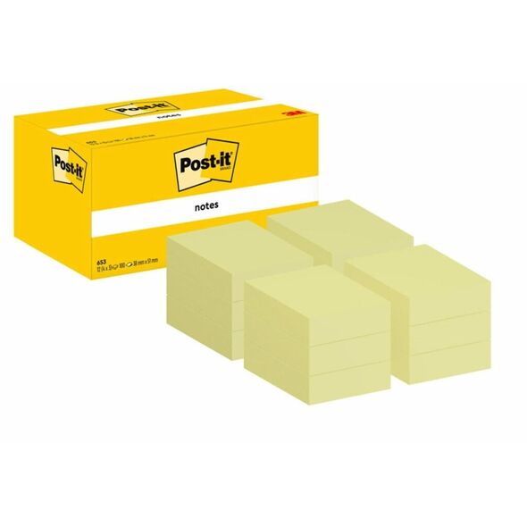 Σημειωματάρια Post-It 7100296172, Ορθογώνιο, Κίτρινο, Χαρτί, 51 mm, 38 mm, 100 φύλλα