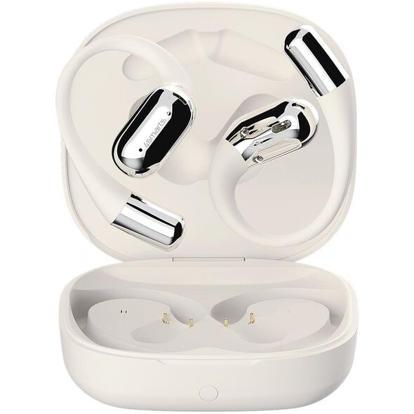 Ακουστικά Bluetooth Open-Ear 4smarts SkyBuds AI Screen, μπεζ