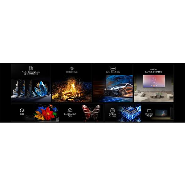 TCL C7K 85'' 4K UHD Mini LED μαύρη - Τηλεόραση