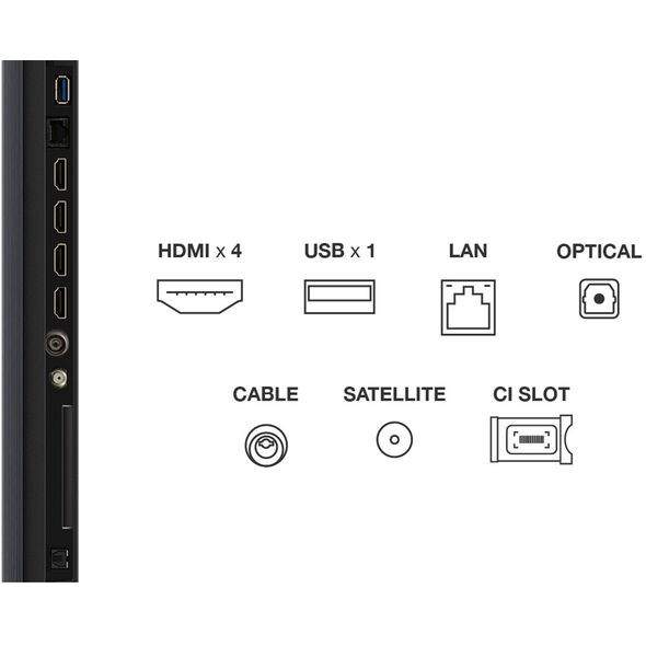 TCL C7K  98''  4K UHD  Mini LED  μαύρη - Τηλεόραση