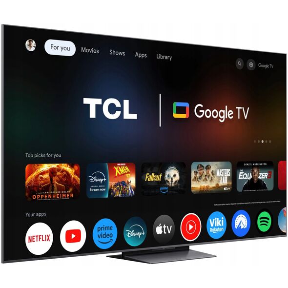 TCL C8K  85''  4K UHD  Mini LED  μαύρο - Τηλεόραση