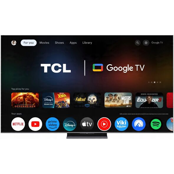 TCL C8K  85''  4K UHD  Mini LED  μαύρο - Τηλεόραση