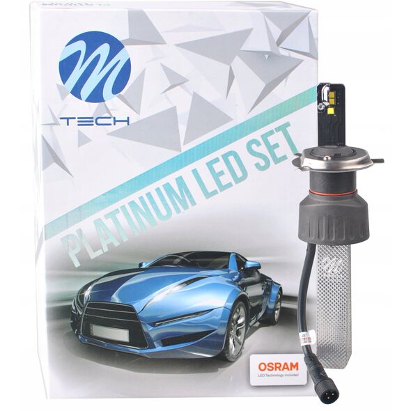 Λάμπα LED LED, 2τμχ., H4, 36V, max. 60W, χρώμα φωτός λευκό, max. 5700K, τύπος υποδοχής P43T, χωρίς έγκριση για το δρόμο, περιέχει 2 καυστήρες