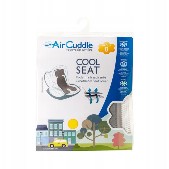 Κάλυμμα καθίσματος αυτοκινήτου AIRCUDDLE για ομάδα 0 COOL SEAT, smoke, CS-0-SMOKE