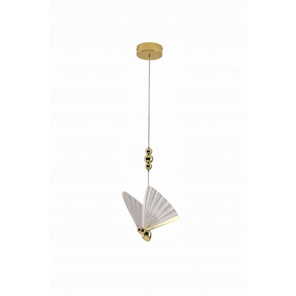 Lampa wisząca Light Prestige Mariposa LP-1715/1P zwis 1x8W LED 3000/4000/6000K 1040Lm przezroczysta złoty