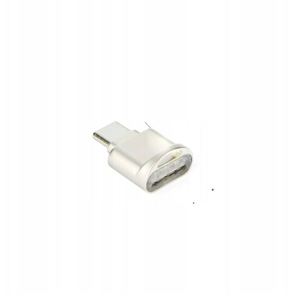 Czytnik kart pamięci MicroSD Typ C srebrny