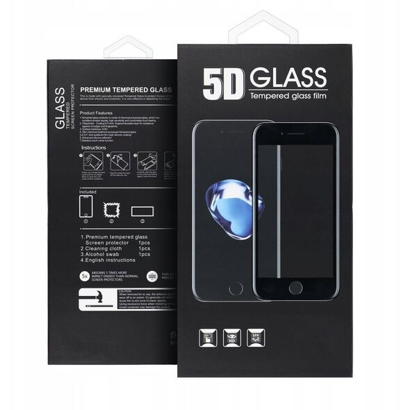 5D Full Glue Tempered Glass - do iPhone 14 Pro (Privacy) czarny