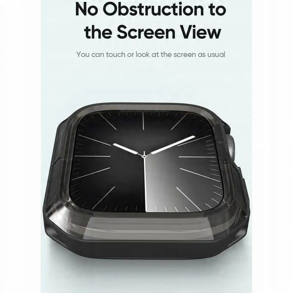 DUX DUCIS θήκη TAMO για Apple Watch σειρά 10 46 mm διάφανη με μαύρο