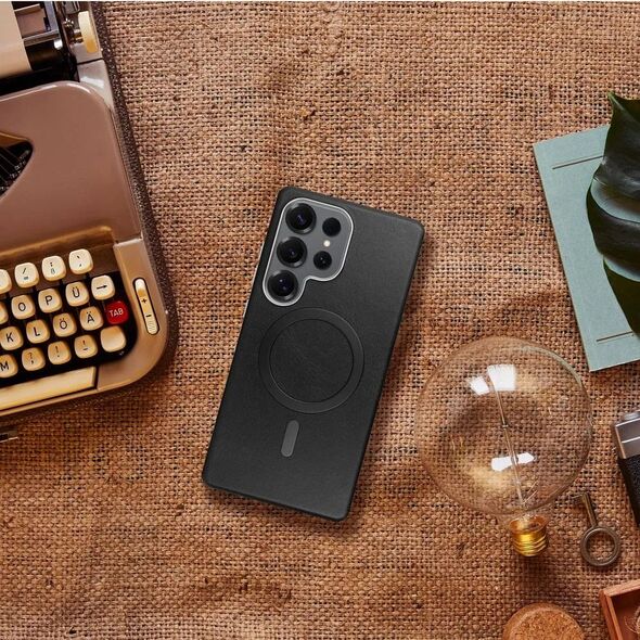 Futerał GENTLEMAN MAG COVER kompatybilny z MagSafe do SAMSUNG S25 czarny