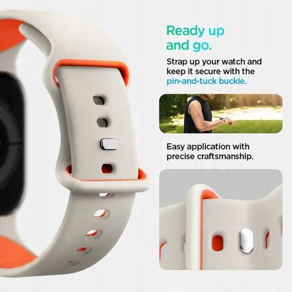 SPIGEN NANO POP APPLE WATCH 6 / 7 / 8 / 9 / 10 / SE / ULTRA 1 / 2 (44 / 45 / 46 / 49 MM) ΠΟΡΤΟΚΑΛΙ ΜΠΕΖ